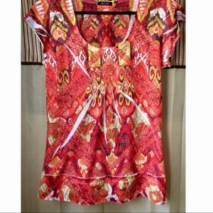 Apt 9 Embellished Colorful Short Sleeve